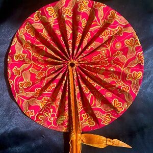 African Handmade Folding Fan